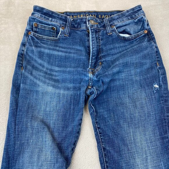 American Eagle Outfitters Mens Jeans 30x34 Relaxed Fit Mid-Rise Blue Denim Casua - Picture 7 of 16